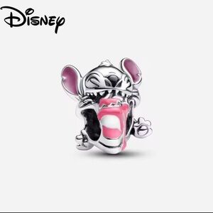 MINISO Sterling Silver and Pink Disney’s “Stitch” Birthday Cake Charm